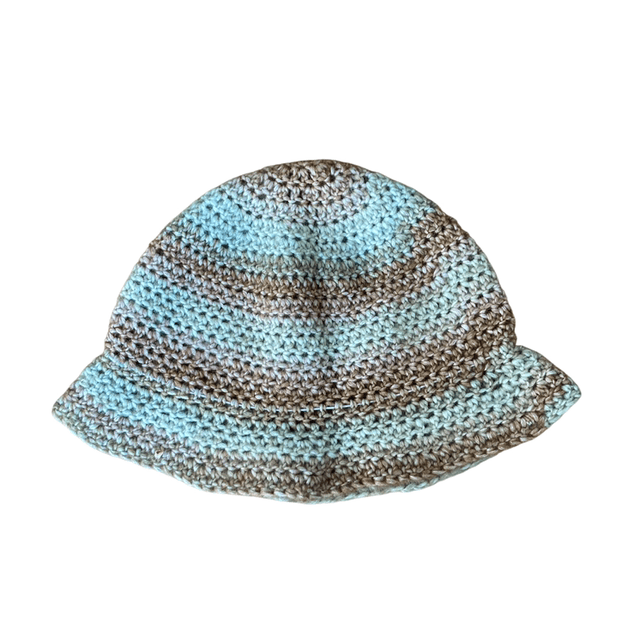 Bob fluffy réversible marron vert 
