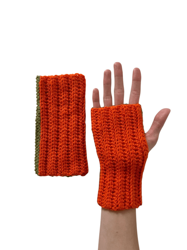 Mitaines orange vert